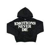 Black ‘End’ Rhinestone hoodie