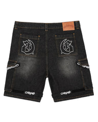 Godspeed Utility Denim Shorts Black