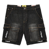 Godspeed Utility Denim Shorts Black