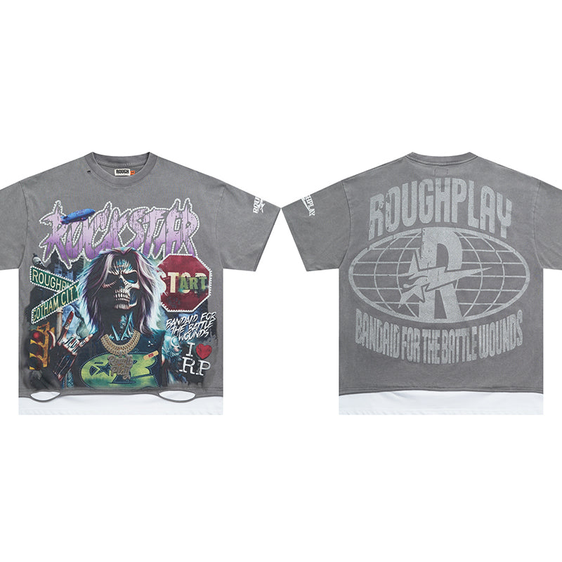 Rough Play T Shirts RoughPlay RockStar with diamond