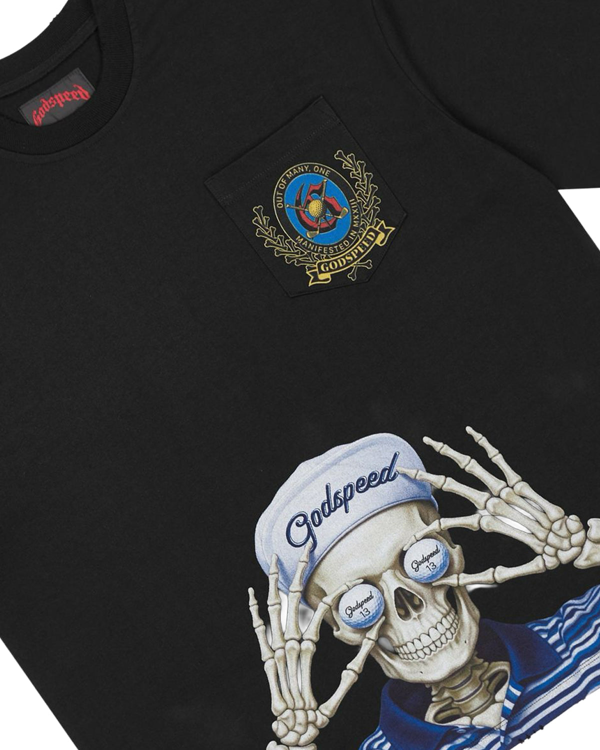 Godspeed Golf Days Pocket Tee Black