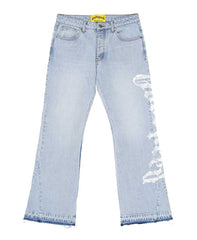 Godspeed OG Logo Flared Denim Printed Blue