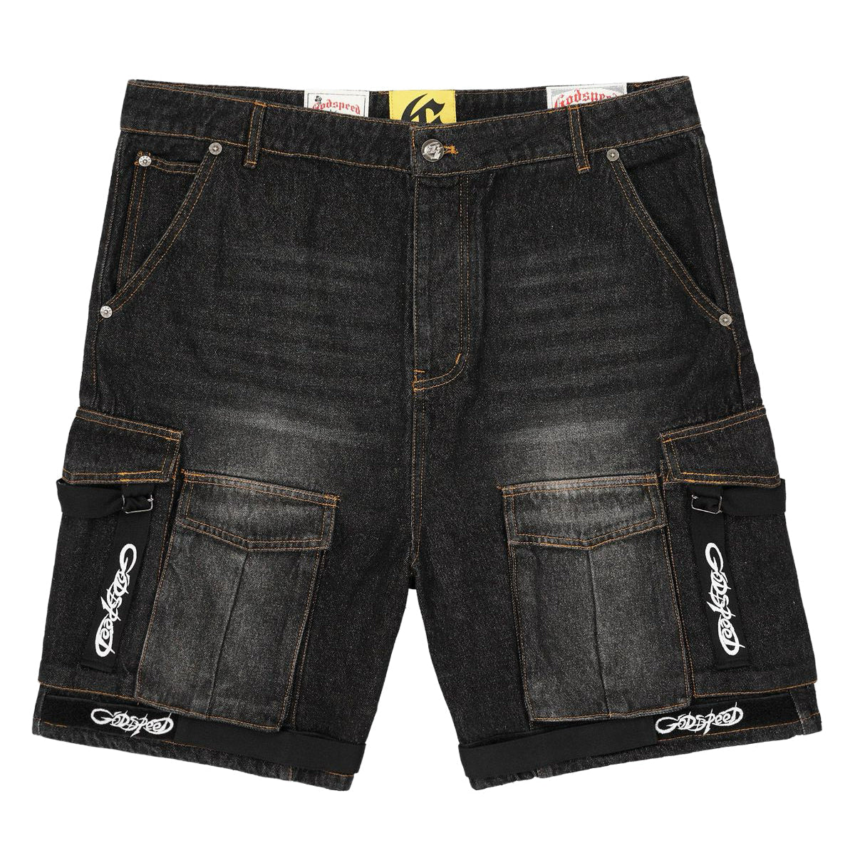 Godspeed Utility Denim Shorts Black