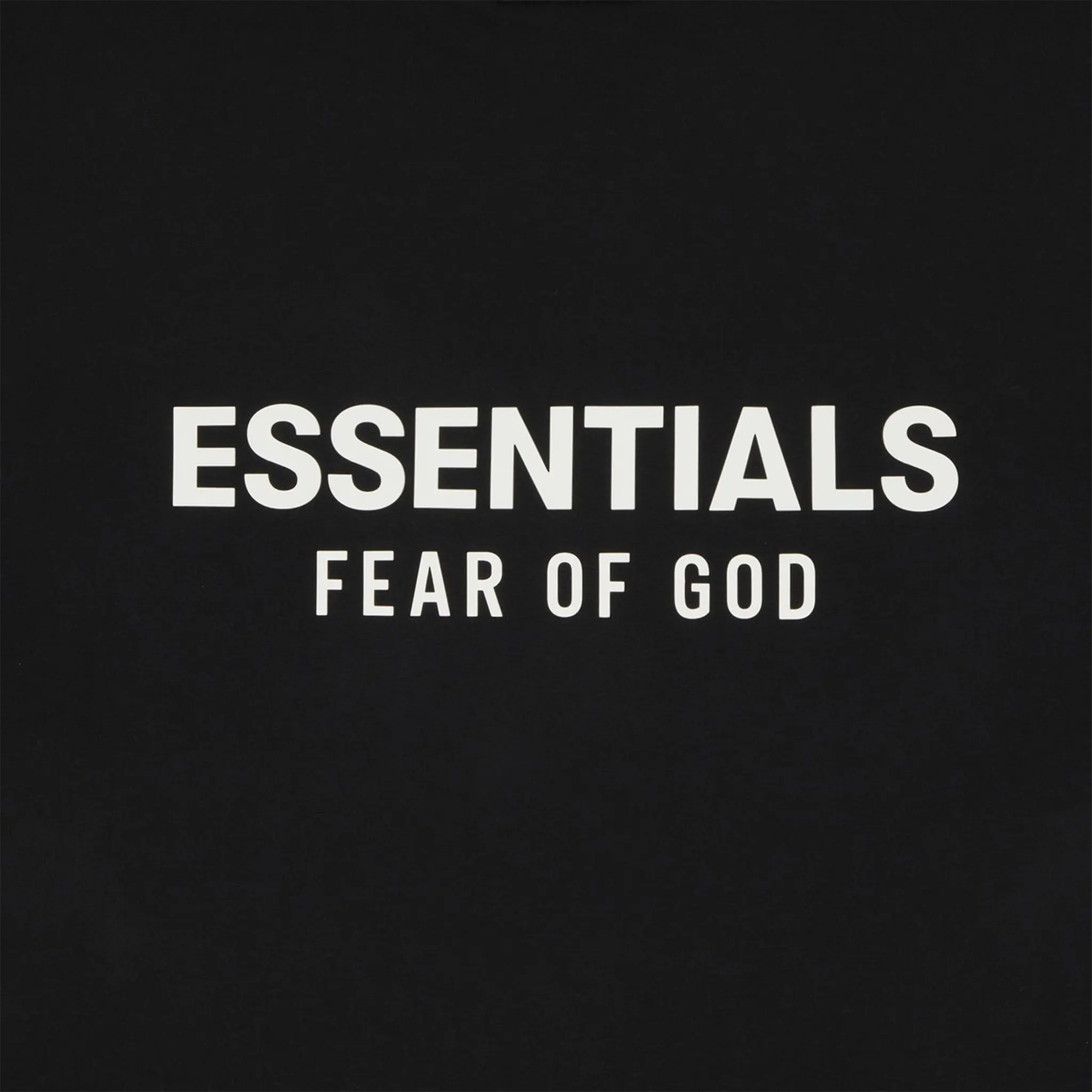 Fear Of God Essentials Jersey Crewneck Black T Shirt